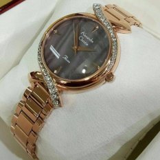 Jam Tangan Sport Formal Fashion Kasual Original Alexandre Christie Wanita Cewek Perempuan Model Terbaru Termurah Terlaris 2017 Keren Elegan Analog Rantai Stainlees stell Alexandre Christie AC2620 (Rose Gold)