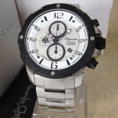 Jam Tangan Sport Formal Kasual Alexsandere christi Pria Cowok Model Termurah Terbaru Murah Keren Elegan Trendy Modis Analog Tanggal chrono Aktif rantai stainliss still Alexandre christi AC6410MC