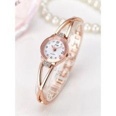 Jam Tangan Stainless Steel Perhiasan Wanita #JW945 Gelang Fashion Bracelet Watch Watches - GOLD