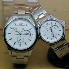 Jam tangan Swiss army pria&wanita Couple Rantai - SA 0166