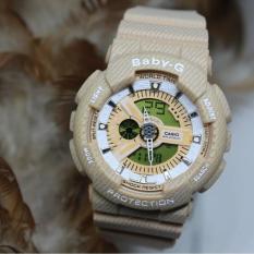 JAM TANGAN WANITA BABY G GA 110 DENIM CREAM KW