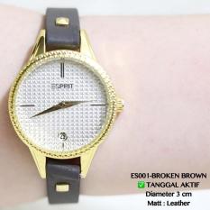 Jam Tangan Wanita Esprit Fossil Tali Kulit Casual Motif Terbaru Murah
