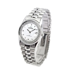 Jam Tangan Wanita Mirage Permata Original Silver Rx 1579M Pp