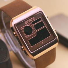 Jam tangan wanita - Model Casual Trendy - Digital - Leather strap - Super