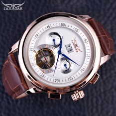 Jaragar Kelas IC Seri Balap Mawar Emas Tourbillion Jam Tangan Pria-Intl