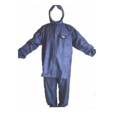 Jas Hujan ASV Karet Rubber PVC (Model Axio) Biru Navy