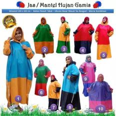 Jas Hujan Gamis Kombinasi/Mantel Gamis Harga Grosir
