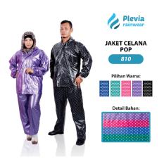 Jas Hujan Jaket Celana Polkadot 810 Plevia Stelan Raincoat Murah
