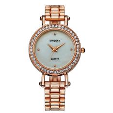 Jaywog Multi Diamond Perdagangan Grosir Watches Large Penjual Supply Guangzhou Kingsky Jam Tangan Produsen Fashion QUARTZ Watch (Rose Gold)