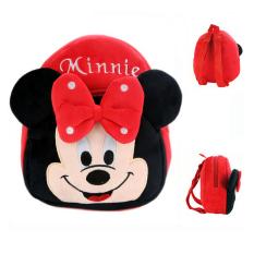 JCF Tas Fashion Anak Ransel Boneka 2 Restleting Import Yelvo Halus - Mini Mouse Red