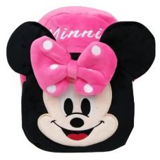 JCF Tas Fashion Anak Ransel Boneka 2 Restleting Import Yelvo Halus - Mini Mouse Pink