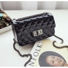 JCF Tas Fashion Import Anak Remaja Dan Wanita Dewasa Silica Jelly Sling Teenager And Adult Mini Candy Bag - Black