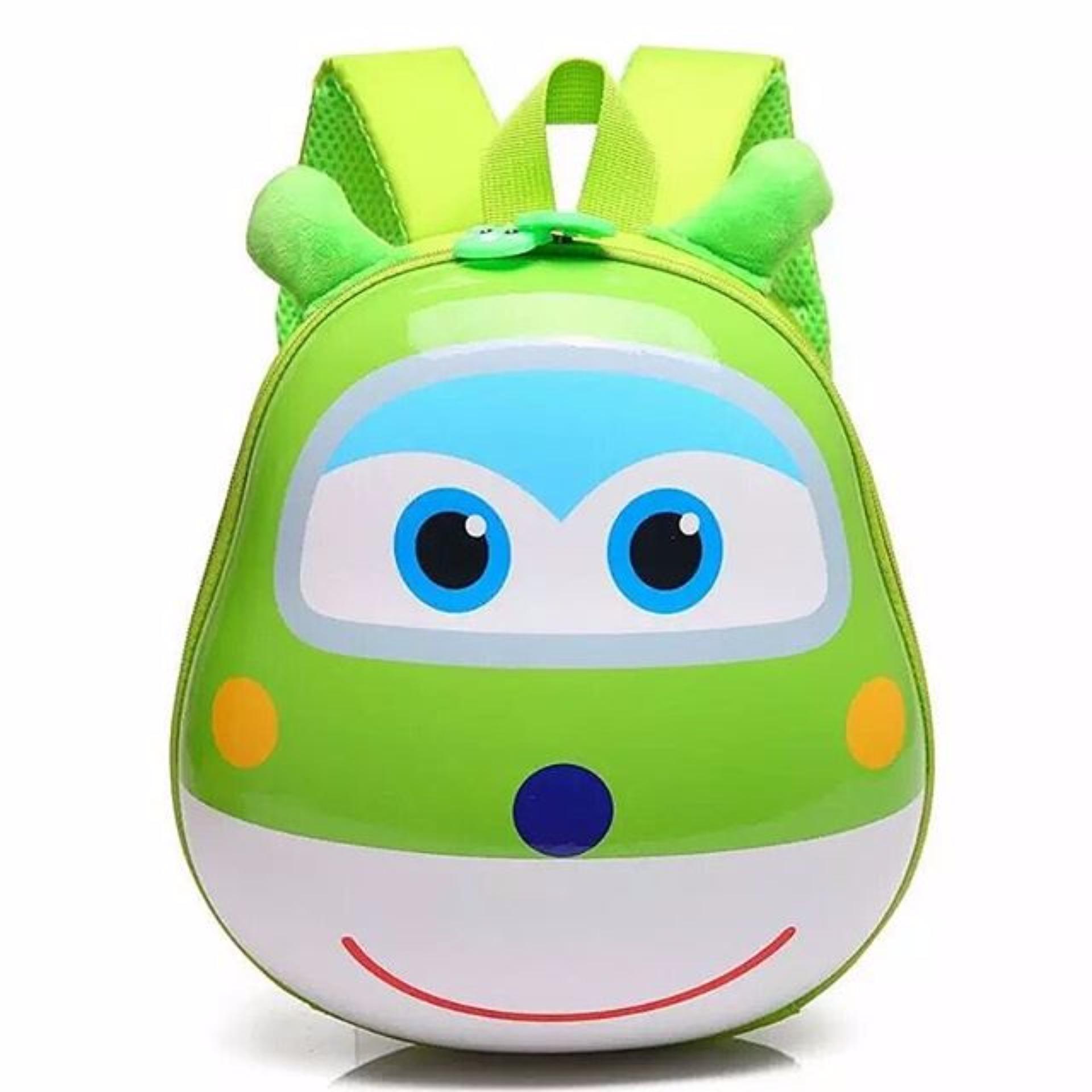 JCF Tas Ransel Anak Sekolah PG Playgroup Import Telor Super Wings - Green