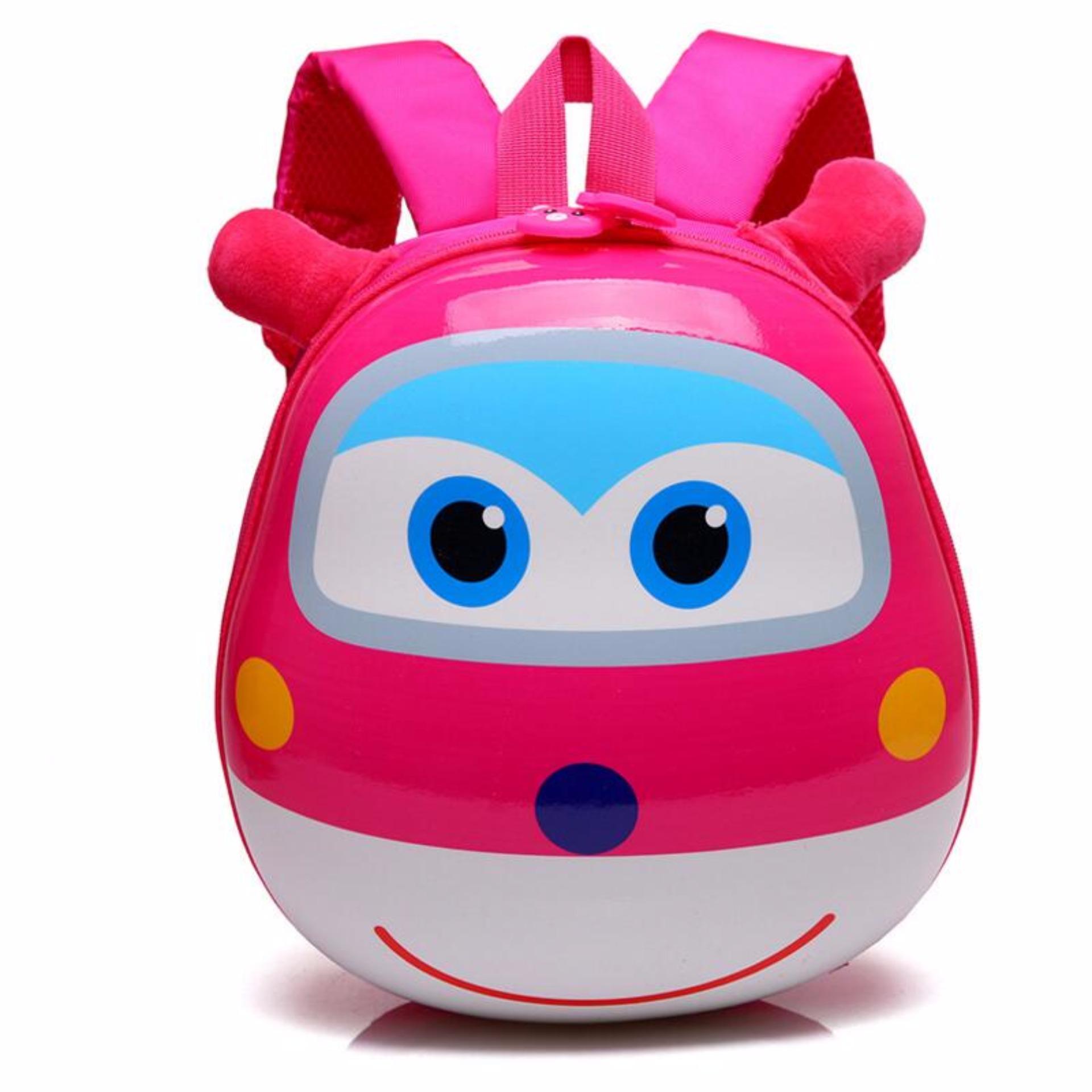 JCF Tas Ransel Anak Sekolah PG Playgroup TK Import Telor Super Wings - Pink