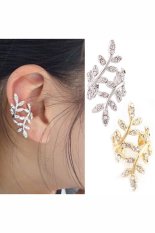 Jetting Buy Bocah Perempuan Klip Anting Kristal Daun Emas