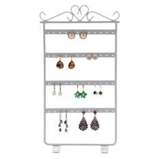 Jewelry Display Stand Holder Anting Gantungan Baju 48 Rack Organizer Showcase Putih 15 Cm * 29 Cm/5.9