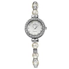 Jiaukon EBay AliExpress Wish Dunhuang Ec21 Dukungan Atas Nama MS Kingsky QUARTZ Watch Bead Chain (Silver)