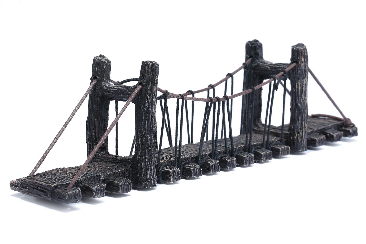 JinQS Akuarium Ornamen Dekorasi Buatan Vintage Style Bridge\nDekorasi lansekap Untuk Tangki Ikan, M
