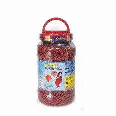 Jirifarm Pakan Koi & Koki Pelet Apung Akari Super-Red 2 mm 1,25Kg toples