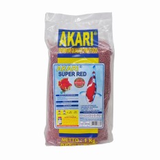 Jirifarm Pakan Koi & Koki Pelet Apung Akari Super-Red 2mm 1Kg refill-bag