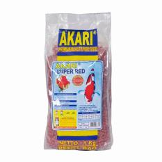 Jirifarm Pakan Koi & Koki Pelet Apung Akari Super-Red 5mm 1Kg refill-bag