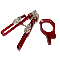 JM Bracket/Kleman Selang Rem Motor CNC - Merah