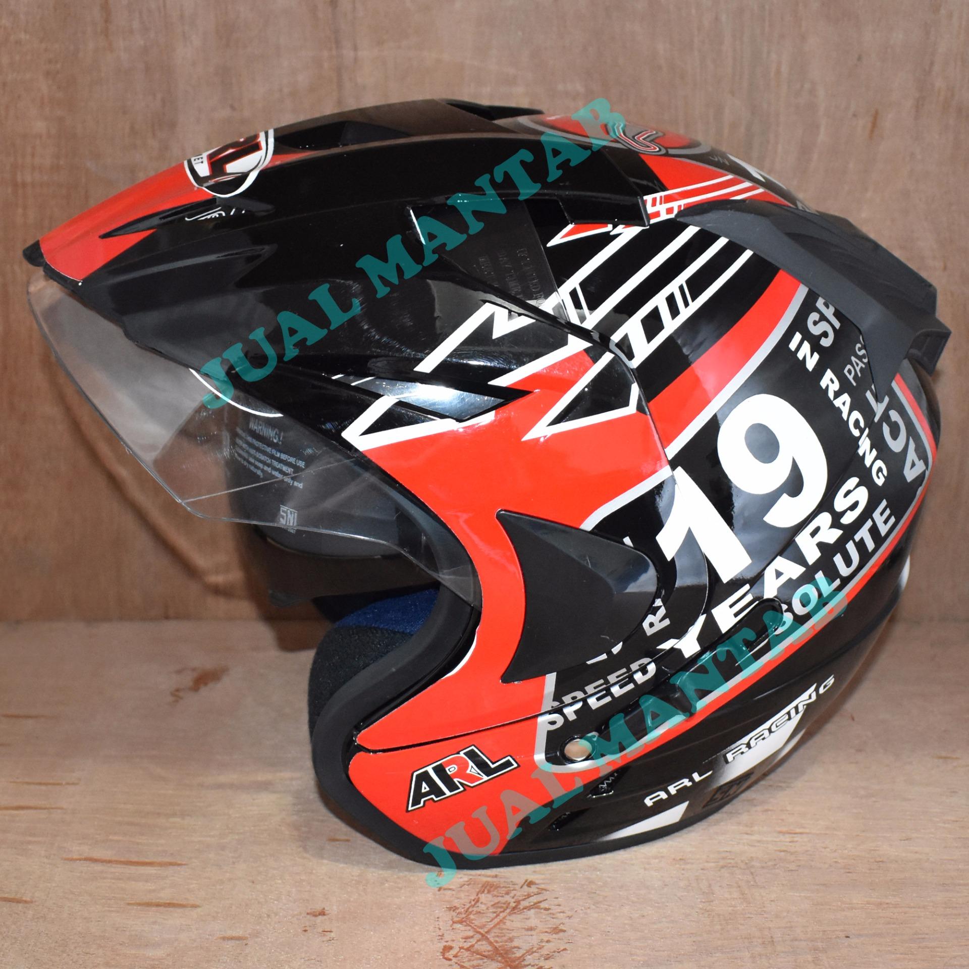 JM Helm Double Visor Motif  010 - Multicolor