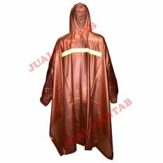 JM Jas Hujan Poncho Ibex Lengan XL - Coklat