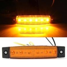 JMS - Lampu LED Daytime Running Light / DRL Mobil / Motor Plasma / 6 LED SMD - Yellow