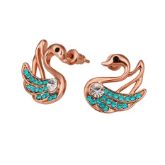Jo. Di E781 Grosir Nickle Gratis Antiallergic 18 K Nyata Dibalut Emas Giwang untuk Women Baru Fashion Jewelry (Mawar Emas) -Intl