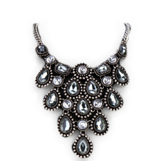 Jo. Di Retro Bling Choker Big Pendants Alloy Kalung (Emas)-Intl