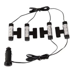 JOR 4x3 LED BIRU GLOW Neon Dekorasi Interior Light Lampu untuk Review Mobil