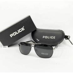 JUAL SUNGLASSES POLICE 8521 SUNGLASSES FRAME SILVER LENSA HITAM XRAYCOM