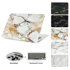 JUSHENG® Air 13 3-in-1 MacBook Marble kasus ini, sangat tipis melihat melalui Shell plastik keras di jepret penutup untuk MacBook Air 33,78 cm (a1466 dan a1369) pencocokan warna penutup Keyboard dan membersihkan busi