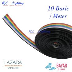 1meter Kabel Pelangi 10 Baris 10 Way