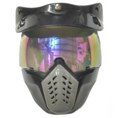 Kaca Helm Retro Alien Mask Modular Rainbow - Masker Topeng Pelangi