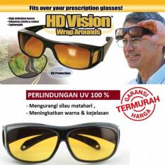Kaca Mata HD Vision ( 1 box isi 2 ) Anti Silau Kacamata siang dan malam - Babamu