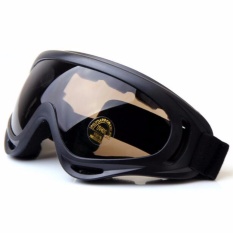 Kacamata Google Ski Polarized Anti Silau dan Debu - Brown