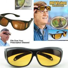 Kacamata Hitam Kuning Kaca Mata Night Dan HD Vision Kacamata Anti Silau Sinar Matahari Ultraviolet Frame Lensa Sunglasses Sun Glasses Sunglass Spy