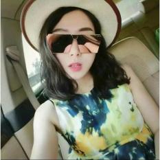 Kacamata hitam wanita import murah obral Sunglass artis UV400 /aviator Kacamata pria Wanita Amy Qanita Model big box KC 77 Pink / alkasih
