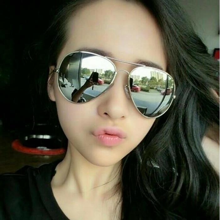 Kacamata hitam wanita import murah obral Sunglass artis UV400 /aviator kacamata rybn wanita aviator kc 09 silver / alkasih