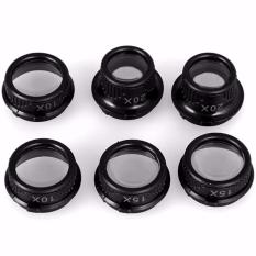Kacamata Pembesar 25x Magnifier dengan 2 LED - Black