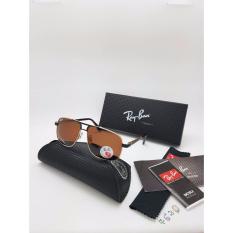 Kacamata Rayban 4630 Bingkai Black Gold Lensa Polaroid Coklat