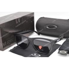 Kacamata Sunglasses Frogskin Hitam Logo Putih - Hot Items