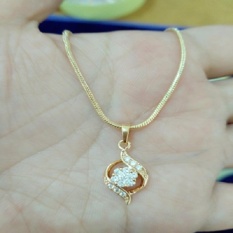 kalung bunga cantik kecil xuping gold