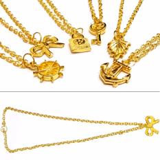Kalung Emas Liontin Paket Grosir Murah isi 6 - Kalung Emas imitasi Aksesoris Imitasi Fashion Anak dan Wanita