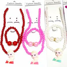 Kalung + Gelang Fashion Anak isi 4 - Kalung Mutiara Imitasi Aksesoris Fashion Trendy untuk Anak Wanita