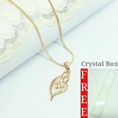 Kalung Korea Berliontin LOVE 5 Emas 18k