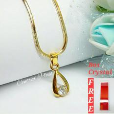 Kalung Liontin Titanium Anti Luntur PR02 Gold 18K