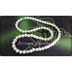 Kalung Mutiara Air Tawar Bentuk Bulat